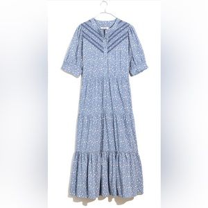 Madewell puff sleeve midi dress